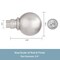 Kenney Mfg Kenney Mercer 3/4" Standard Decorative Window Curtain Rod, 36-66", Brushed Nickel KN80102NP - alternate 3